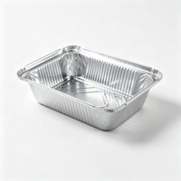 Boîte à lunch en aluminium résistant aux hautes températures, compatible four, récipient en aluminium non revêtu pour la cuisson au four
