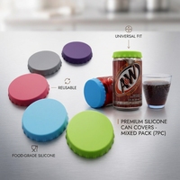Bouchons de canettes de bière et de soda en silicone de qualité alimentaire personnalisés