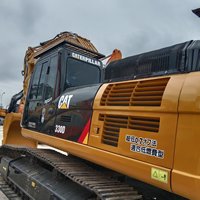 Excavatrice sur chenilles d'occasion 330D entièrement inspectée, flèche renforcée, poids opérationnel de 33 tonnes, capacité de la benne de 1,6 m³ pour travaux de grande envergure