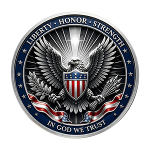 Moneda Conmemorativa del 250 Aniversario del <span class=keywords><strong>Espíritu</strong></span> de la Libertad Americana, Artesanía Metálica con Elementos del Horizonte de Nueva York, Regalo Conmemorativo - Product Image 3