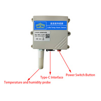 Capteur de température et d'humidité sans fil LoRaWAN IoT, capteur d'humidité intelligent adapté aux serres/entrepôts