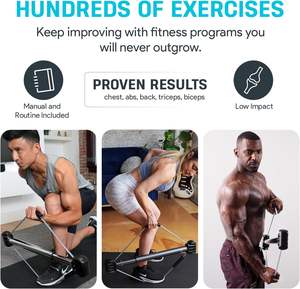 Arco Bullworker Classico 90cm in Alluminio, Attrezzatura Portatile per Allenamento di Forza con Tensione Regolabile - Product Image 4