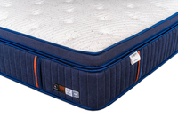 Matelas à ressorts ensachés, matelas en mousse massante double couche de 14 pouces pour les grossistes et les distributeurs