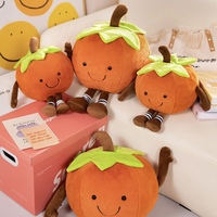 Vente chaude CE OEM ODM Jouets en peluche orange à thème mignon faits sur mesure Cadeau pour nouveau-né Jouets en peluche animaux Profondément aimés des enfants