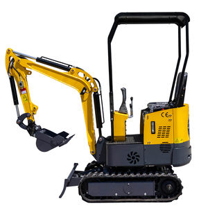 Mini-excavatrice compacte HT10 de 1 tonne, excavatrice hydraulique sur chenilles pour travaux agricoles, aménagement paysager et terrassement - Product Image 4