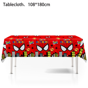 Vasos de papel de decoración de fiesta de <span class=keywords><strong>cumpleaños</strong></span> con tema de <span class=keywords><strong>Marvel</strong></span> Red Spider Man, toallas de papel, platos de papel, otros artículos decorativos - Product Image 4