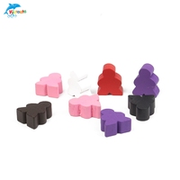 Jetons de jeu en bois du fournisseur chinois Figure humaine Pion en bois Jeu de société