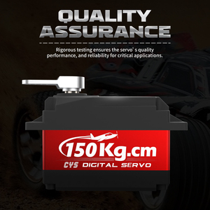 Unisex 150kg Mô-men xoắn HV không thấm nước DC động cơ kim loại bánh răng Robot công nghiệp RC servo đài phát thanh hệ thống RC thuyền máy bay phần 150kg tải - Product Image 3