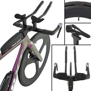 <span class=keywords><strong>Bicicleta</strong></span> de Triatlón de Fibra de Carbono BXT TT-119 con 2x12 Velocidades Di2, Freno de Disco Hidráulico y Cableado Interno, Ruedas de Carbono de 88mm, para Contrarreloj - Product Image 2