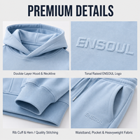 Ensemble de survêtement 2 pièces de luxe pour homme, style streetwear, avec logo imprimé en relief 3D et design artistique, comprenant un sweat à capuche et un pantalon de survêtement épais coupe ajustée