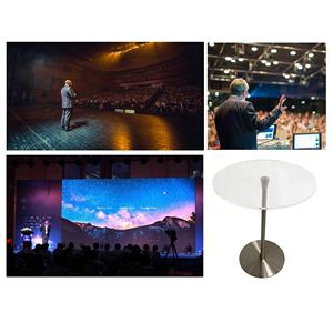 Podio Transparente, Podio Acrílico Móvil Portátil para Conferencias, Discursos, Restaurantes, Bodas y Oficina - Product Image 6