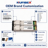 Módulo Transceptor Nufiber SFP+ 10G BIDI BX80 80km 1270/1330nm Simplex LC SMF DDM de Alto Rendimiento para Redes WAN para Cisco