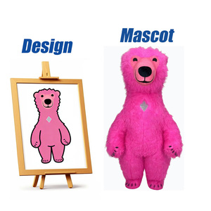 Giant Polar Bear Mascot Costumes - Fun & Funny Dress Up Giant Polar Bear Mascot Costumes - Fun & Funny Dress Up