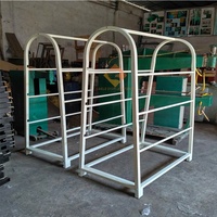 Custom Heavy Duty Metal Rolling Rack Factory Display Stand for Retail Carpet