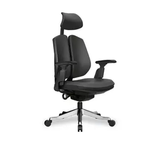 China Factory Directly Big And Tall Black Manager Swivel Leather Pu Executive Office Chair