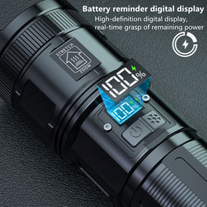 Siêu Sáng Ngoài Trời 50000 Lumens Công Suất Cao P90 + COB Đuôi Ánh Sáng Kính Thiên Văn Zoom Có Thể Sạc Lại LED Torch Ánh Sáng Chiến Thuật Đèn Pin - Product Image 4