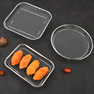 Grille de cuisson carrée en acier inoxydable à trois niveaux pour friteuse à air, support de déshydratation, facile à nettoyer, amovible, antirouille, 20,7 cm, 19,5 cm, 20 cm - Product Image 3