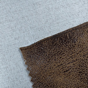 Bán buôn 100% polyester giả da <span class=keywords><strong>sofa</strong></span> vải chéo Polyester Flan in phong cách đồng bằng thoáng khí không dệt nguyên liệu - Product Image 3