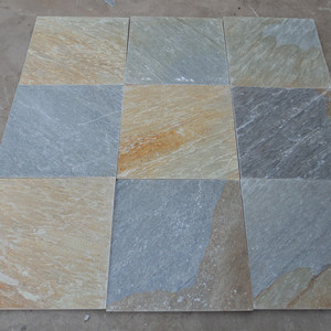 Dalles de quartzite jaune doré naturel, surface fendue, design moderne, applications extérieures, bord de piscine, salle de bain, villas - Product Image 5