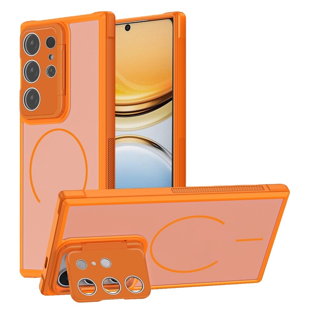 Anti Shock Transparent Tpu Pc Bumper Phone case for iphone 17 16 15 14 13 12 11 Pro Ma air Magnetic Camera Bracket case Fundas