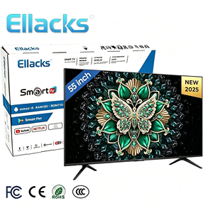 OEM ODM ทีวีสมาร์ท LED 4K ขนาด 32 40 43 50 <span class=keywords><strong>55</strong></span> 65 นิ้ว <span class=keywords><strong>TCL</strong></span> Android WiFi HD สำหรับโรงแรม ทีวีสมาร์ทไร้ขอบ - Product Image 1