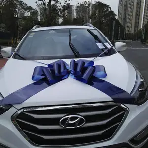30 pouces Jumbo Navy Pull String ruban nœud <span class=keywords><strong>pour</strong></span> extérieur noël cadeau emballage voiture saint-valentin mariage fête <span class=keywords><strong>porte</strong></span> décoration - Product Image 1