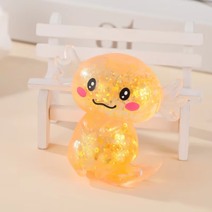 Slow Rising Axolotl Squishy Toy - Stretchy Maltose <b>Fidget</b> for Stress Relief, Kawaii Soft Squeeze Sensory Play for Kids & Adults - Product Image 1