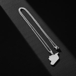 Teel ilver 18K antiguo con nombre yrian RAB public epublic namel namyria ational lag AP endant Hain ecklace - Product Image 5