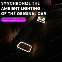 Lumière d'ambiance pour boucle de ceinture de sécurité pour Audi A4 A5 B9 A6 A7 C8 Q5 |   Synchronisation avec l'écran d'origine de la voiture et contrôle de la lumière ambiante