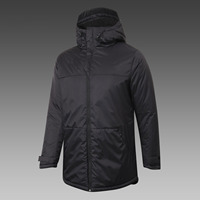 Veste de football en coton 2022 avec col montant, longueur moyenne et chaleur hivernale pour le printemps, veste de match de football épaissie