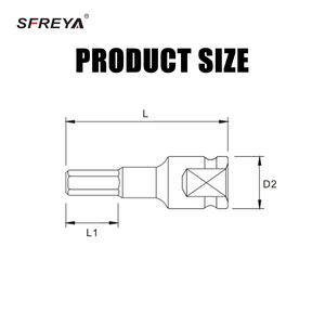 SFREYA S165, 1/2 "др. Ударная Шестигранная головка, многопрофильная Автомобильная ремонтная шина, пневматическая розетка для пистолета 4-30 мм - Product Image 6