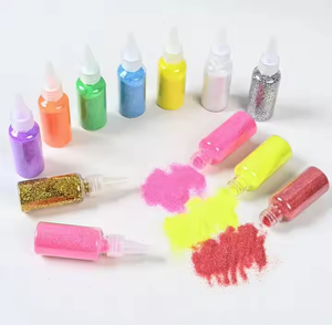 Ensemble de poudre pigmentée multicolore 22ml emballage blister poudre laser or PET poudre flash pour graffiti DIY création - Product Image 5