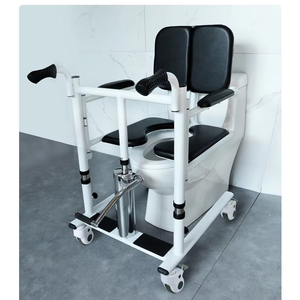 Silla de ruedas elevadora hidráulica multifuncional para el cuidado de la transferencia de pacientes Características de transferencia de ducha Equipo de seguridad para el baño - Product Image 1