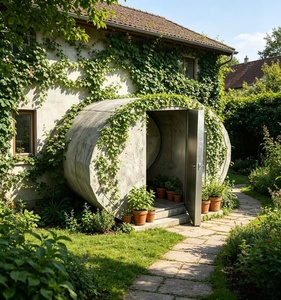 Pod de protection contre les catastrophes naturelles pour la maison, en béton haute résistance, pièce sécurisée pour la protection contre les catastrophes naturelles - Product Image 1