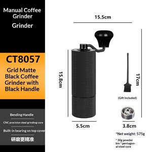 Moulin à café rétro en acier inoxydable, manuel, portable, à manivelle, pour grains de café, best-seller transfrontalier - Product Image 6