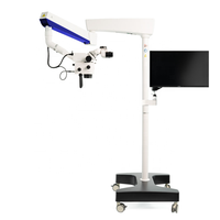 Microscope dentaire haute résolution pour la chirurgie orale et maxillo-faciale, binoculaire électrique avec matériaux en métal, plastique et acier