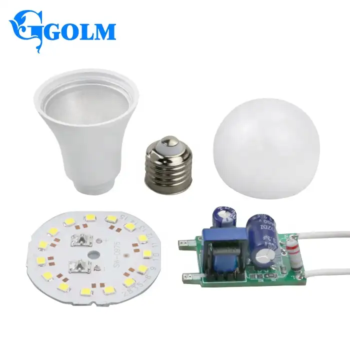 Skd lâmpada led para carcaça de alumínio, 5-18w, cobertura de pc smd2835, lâmpada led, materiais primos