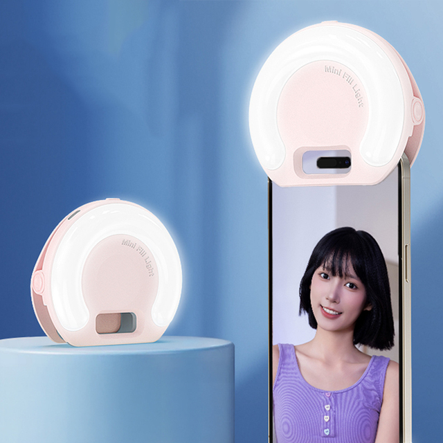 D7 Mini Pocket Selfie Light for YouTube Photography Video Conferencing Portable Three Color Temperature LED Fill Light 400mAh