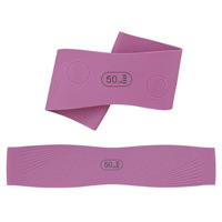 Banda de Resistencia de Silicona para Cadera, Ancha y Texturizada, para Ejercicios de Glúteos en Casa, 10LB-50LB, Proveedor Mayorista OEM ODM para Exportación