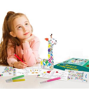 3D纸板长颈鹿儿童绘画教育创意玩具-KSF 广东制造 DIY涂鸦 - Product Image 1