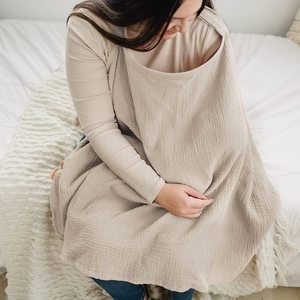 100% algodón muselina lactancia cubierta de lactancia tela transpirable ajustable <span class=keywords><strong>para</strong></span> mamá <span class=keywords><strong>para</strong></span> lactancia Bebé Ropa de maternidad - Product Image 3