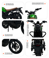 Moto électrique tout-terrain rétro-futuriste unique 2000W 3000W pour adultes, haute vitesse, couleur personnalisable, facile à utiliser