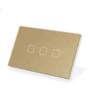 Interruptores de Pared Inteligentes con Panel Táctil de 2 Botones, Compatibles con Apple Home y Google Home, Estándar Estadounidense/Australiano, 10A, Diseño Nuevo de Fábrica - Product Image 3