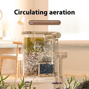 <span class=keywords><strong>Aquarium</strong></span> Accessoire All-In-One Stille Kleine Wandgemonteerde Watervalfilter Voor Aquaria Handige Zuurstofwaterzuivering - Product Image 6