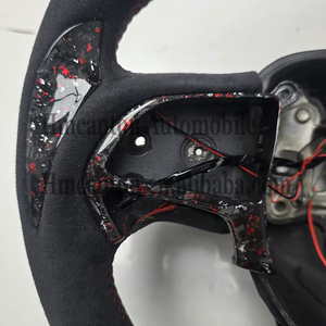 Volant de direction en fibre de carbone forgée avec LED et Alcantara, en promotion directe usine, pour Dodge Challenger SRT - Product Image 3