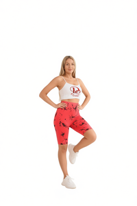 Top Corto para Mujer, Spandex, Poliéster, Sin Mangas, Sin Tirantes, Transpirable, Deportivo, Estampado, Talla Adulto DK73 - Product Image 1