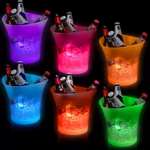 Hot bán xách tay mini âm thanh bia xô sáng Ice Bucket với ánh sáng <span class=keywords><strong>LED</strong></span> và BT loa cho Đảng cắm trại - Product Image 1