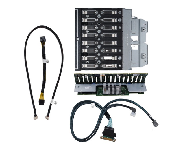 R730 R830 16 Bay HDD Backplane Cage Upgrade Kit P51CF 8TGM0 4G4F6 16SFF BAY