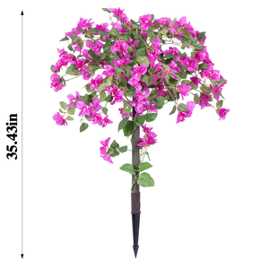 Arbre artificiel de <span class=keywords><strong>bougainvillier</strong></span> RUOPEI, résistant aux UV, faux arbre à fleurs roses pour la décoration extérieure de porche et d'entrée - Product Image 3