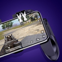 Manette de jeu mobile sans fil 2,4 GHz à six doigts améliorée avec ventilateur de refroidissement et support de téléphone H9 pour iOS/Android